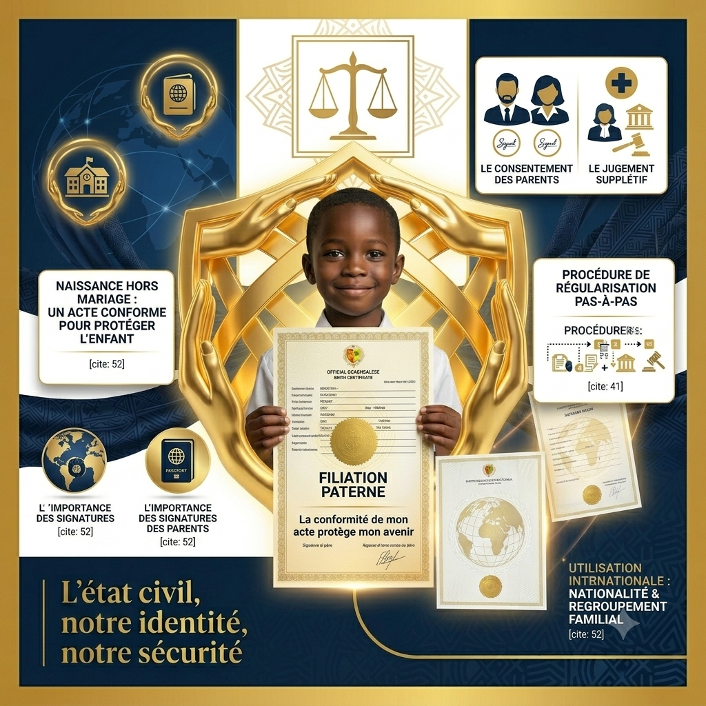 Enfant né hors mariage au Sénégal : l’importance d’un acte de naissance conforme pour protéger les droits de l’enfant